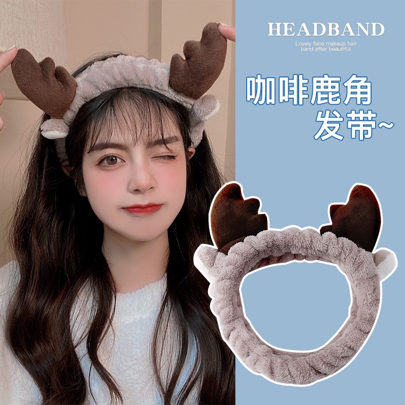 AC013 Bandana Bando Headband Makeup atau Cuci Muka Motif Imut dan Lucu Model Korea