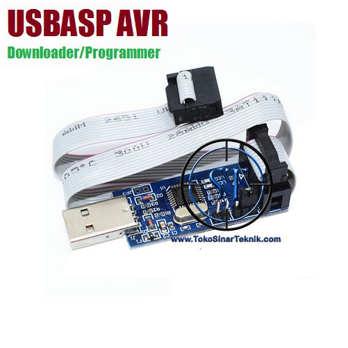 USB ISP ASP AVR 51 Downloader ATMEL / ST USBISP USBASP Programmer Win7