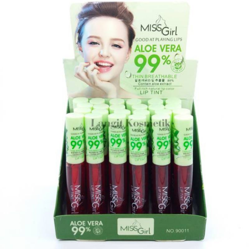 PER 3 PCS LIP TINT MISS GIRL ALOE VERA ISI.3