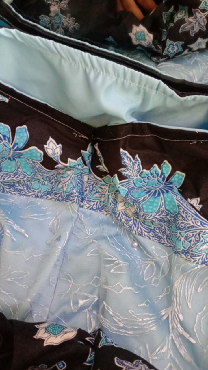 (jual Terpisah)couple Gamis Kombinasi Batik Cibulan Versi Keluarga