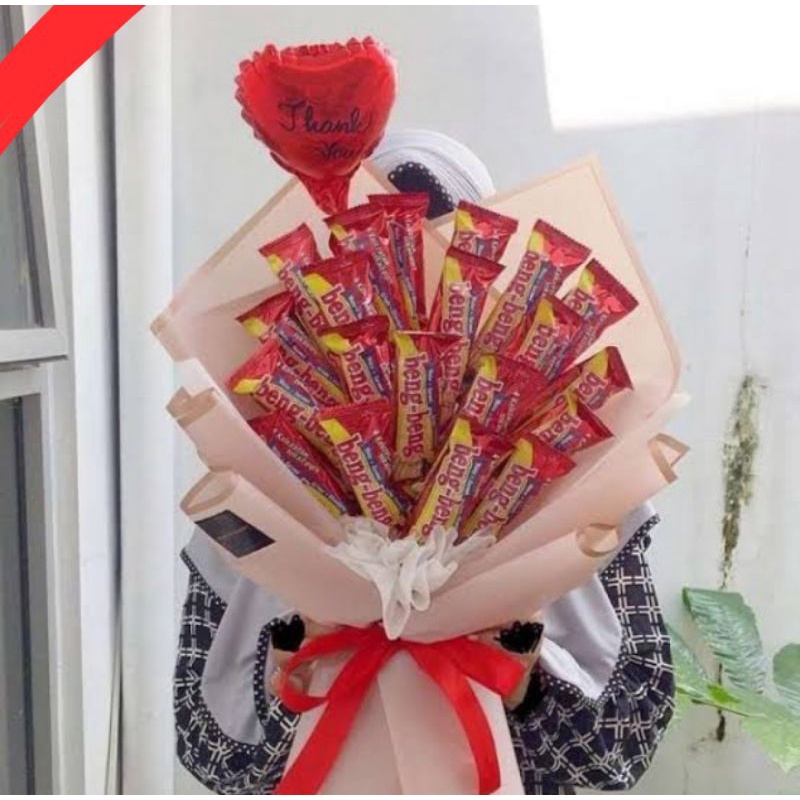 

Bouquet Snack Coklat Bengbeng Buket Coklat Bengbeng Big