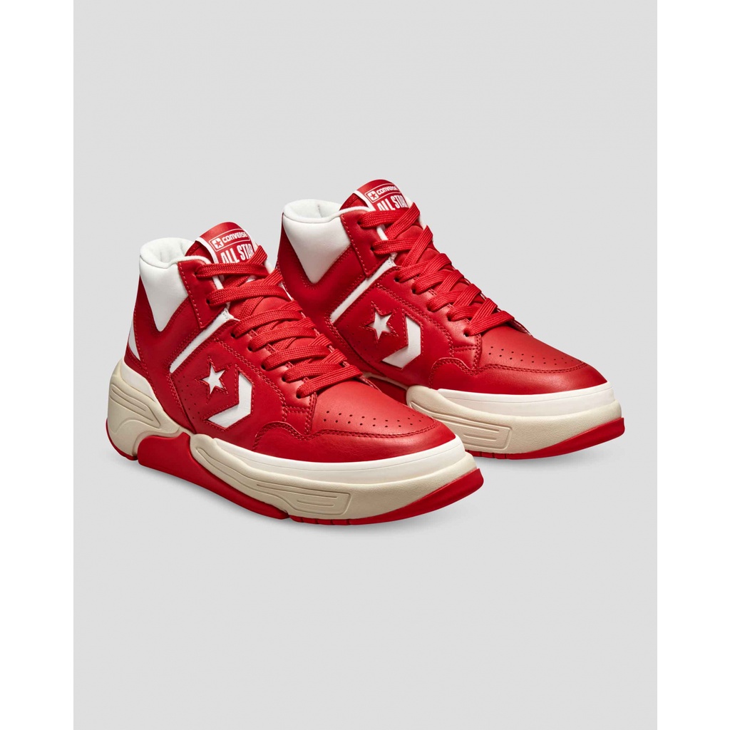 Sepatu Converse Weapon Cx Varsity Color Leather Vintage Mid Red Murah