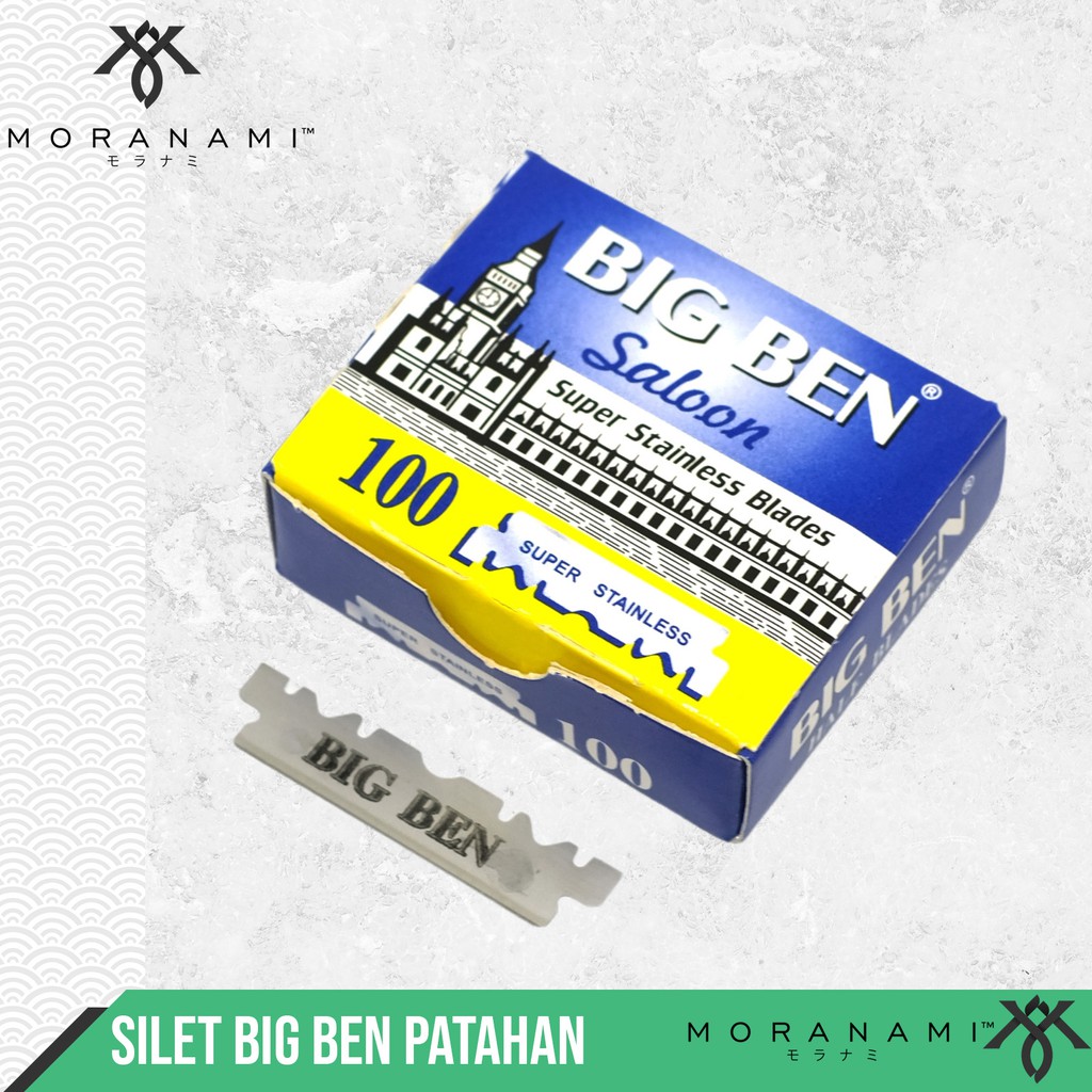 Silet Big Ben Silet Cukur Jenggot Cukur Rambut Pisau Silet Patahan