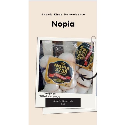 

Nopia 3738 Nopia Khas Purwokerto,Nopiane Inyong Pada(Berat 150 Gram)