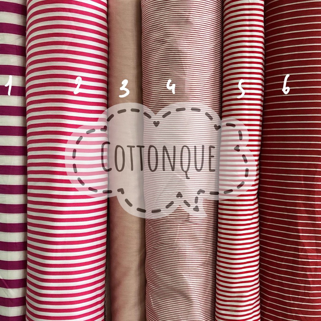 Kain Katun Jepang Motif Garis 2 (min pembelian 2x klik)