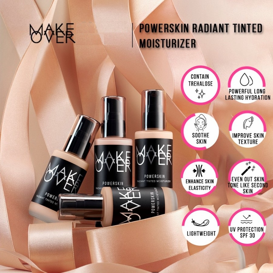 ★ BB ★ MAKE OVER Powerskin Radiant Tinted Moisturizer | MAKE OVER Power Skin Tinted Moisturizer