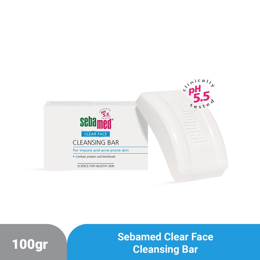 SEBAMED PEMBERSIH WAJAH CLEAR FACE CLEANSING BAR 100GR