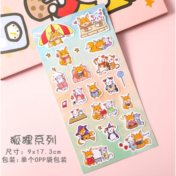

STIKER PERANGKO ANIMAL HEWAN LUCU - FOX