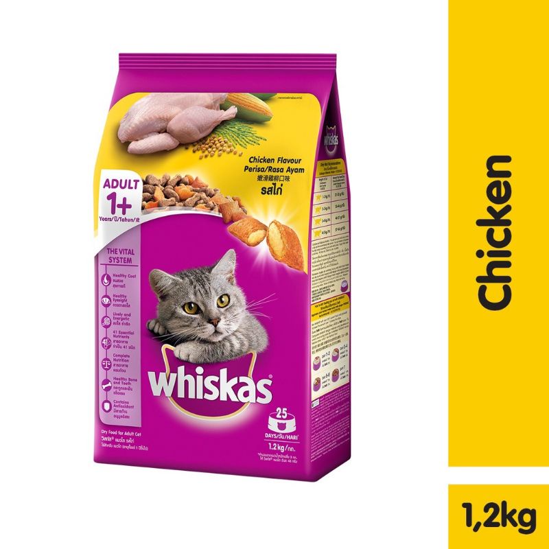 Jual Whiskas makanan kucing kering 1,2 kg Shopee Indonesia