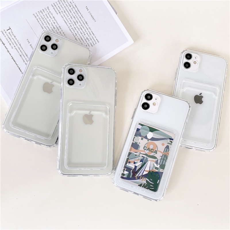 Shockproof Transparent Card Case Oppo A5 A9 2020 A12 A7 A5S A31 2020 A52 72 A53 A91 A16 A15 A15S A35 Reno3 5 6 Realme 5 5i 5S C11 F9 Reno5F A94 4G A54 4G A74 4G Reno5 Remi Note9 Pro Note8 Pro Note10 pro Redmi9 9a 9c 9T 8 7A Xiaomi POCO X3 M3 Soft TPU Case-3