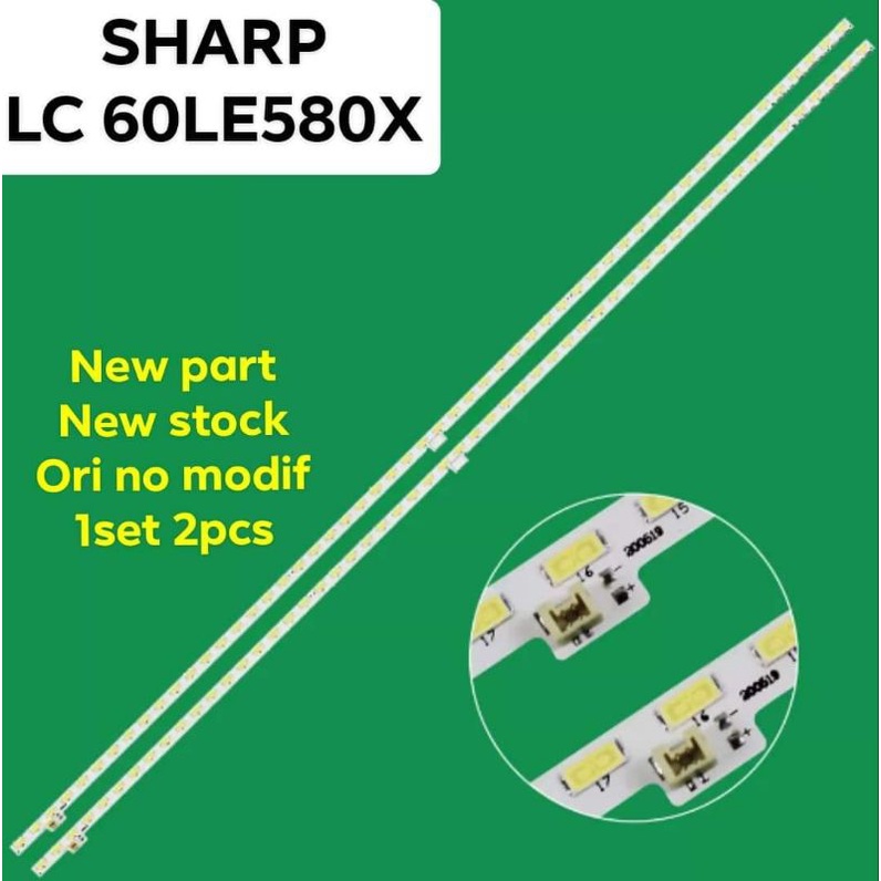 LAMPU LED BL BACKLIGHT TV SHARP 60LE580X LC 60LE580X  LC-60LE580X 60LE580