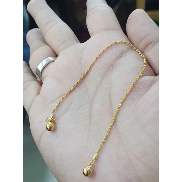 gelang tambang lilit bel dua emas 700