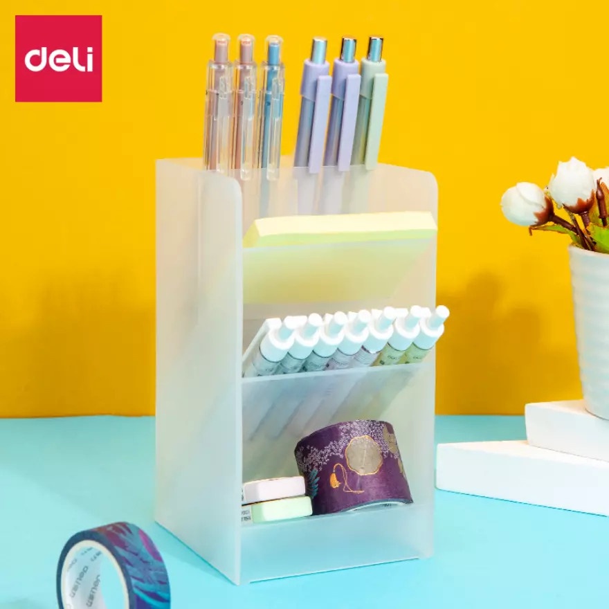 

Deli | Tempat Pulpen (Pen Holder) | 4 Compartment | 8936