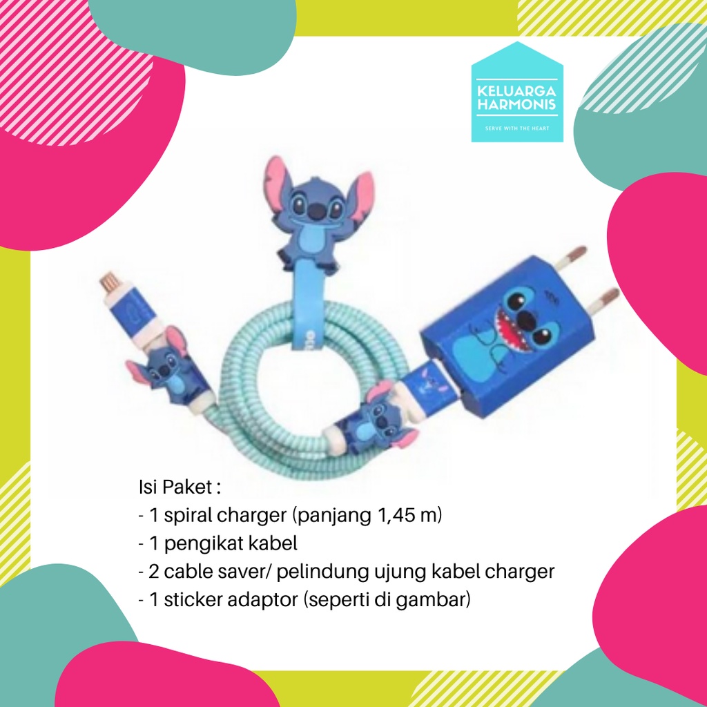 Pelindung Kabel Spiral 1 Paket Charger