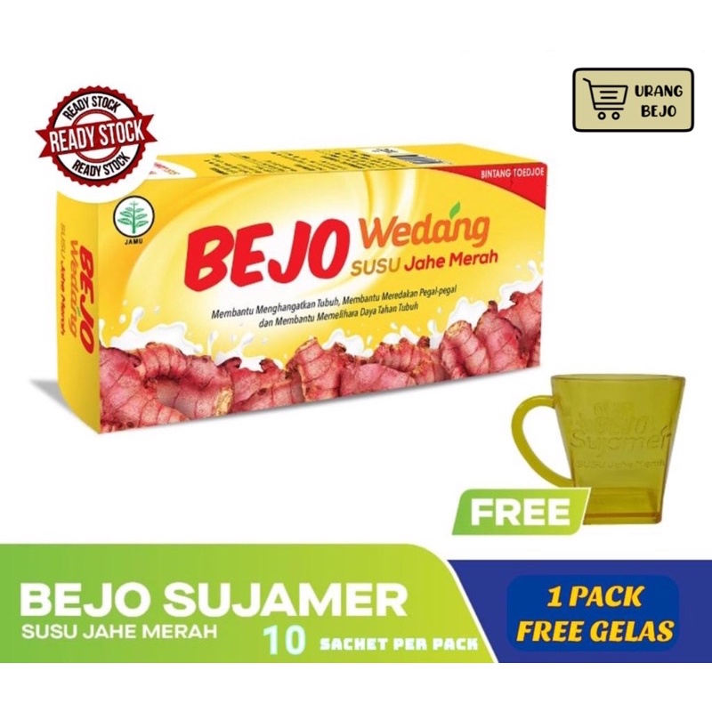 BEJO SUSU JAHE MERAH (SUJAMER) 1 PACK (10 SACHET)