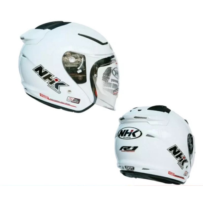 HELM NHK R1 ORIGINAL PUTIH  DABEL VISOF