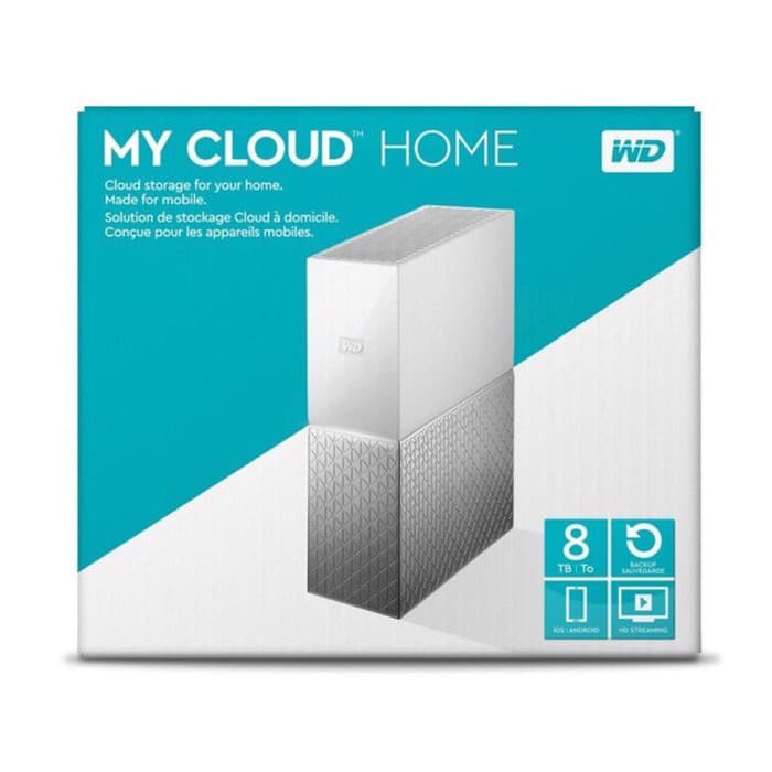 WD 8TB My Cloud Home Personal Cloud Network Attached Storage NAS-WHITE