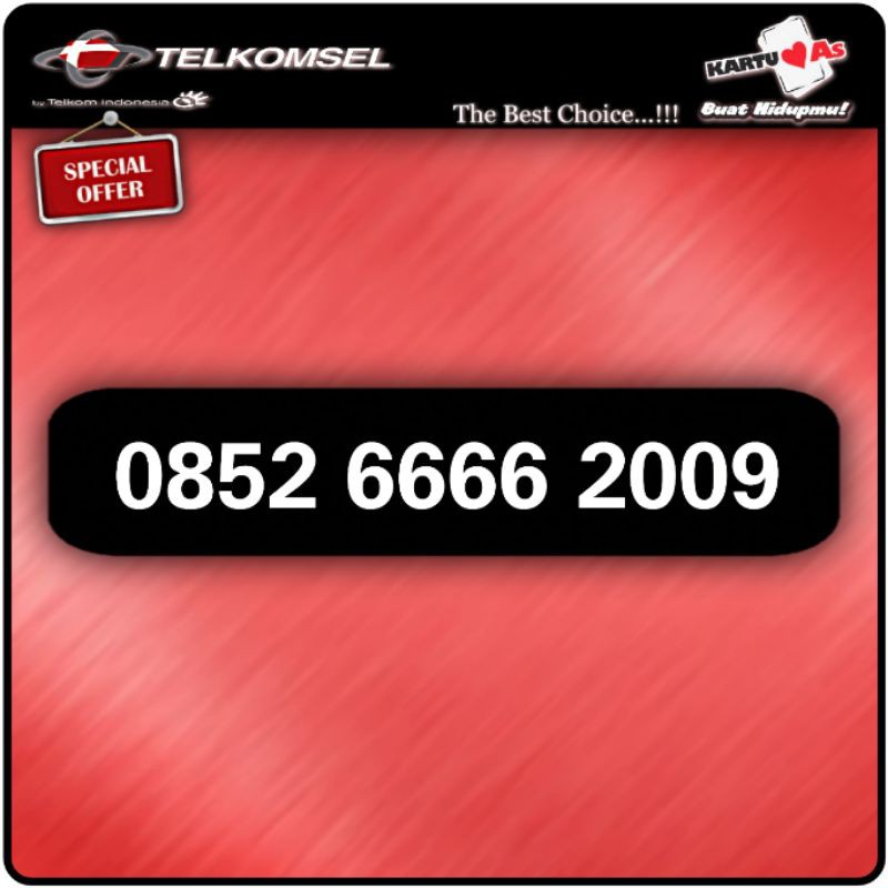 nomor cantik as telkomsel kartu as tahun lahir 2009 murah