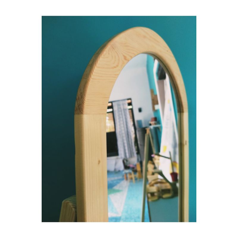 standing mirror oval (malang)