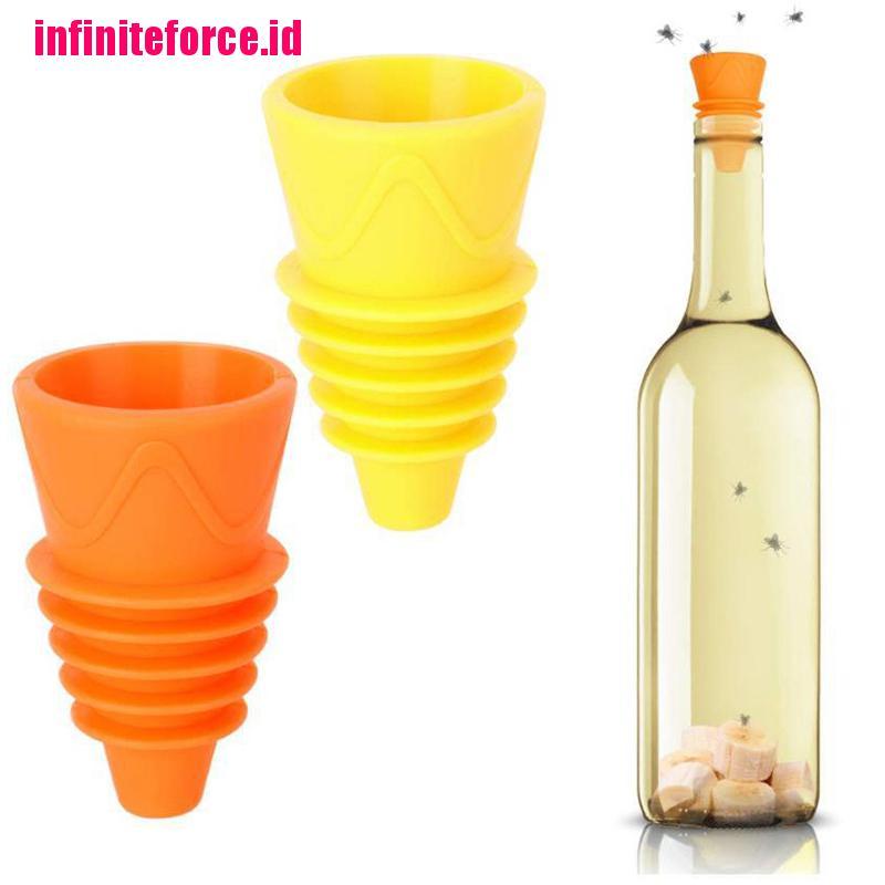 [IN*]Flies Trap Funnel Reusable Silicone Fruit Fly Trap Pest Control Catcher Killer