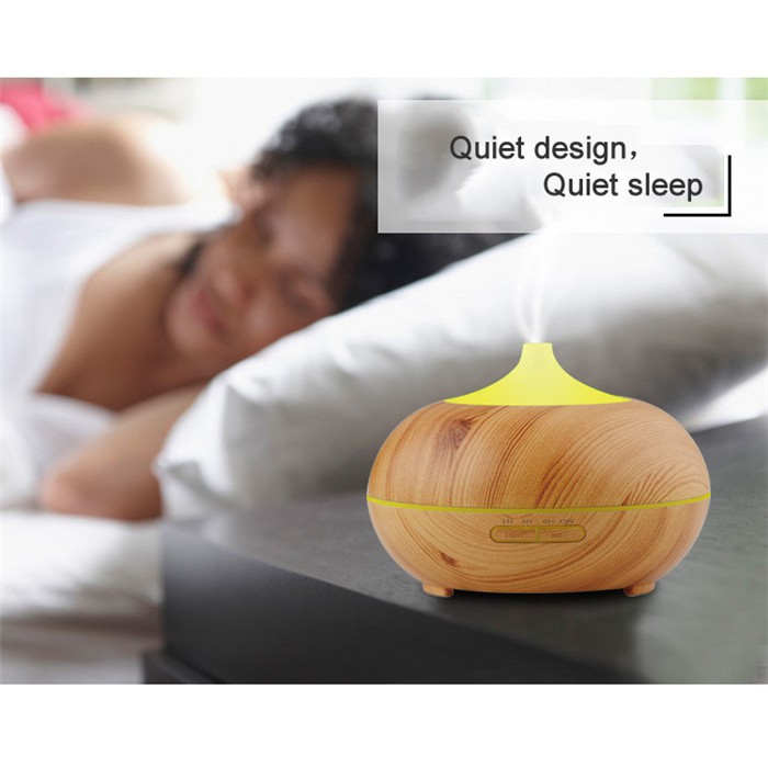 Wooden Essential Oil Diffuser Ultrasonic Humidifier - 300 ml 7 colors