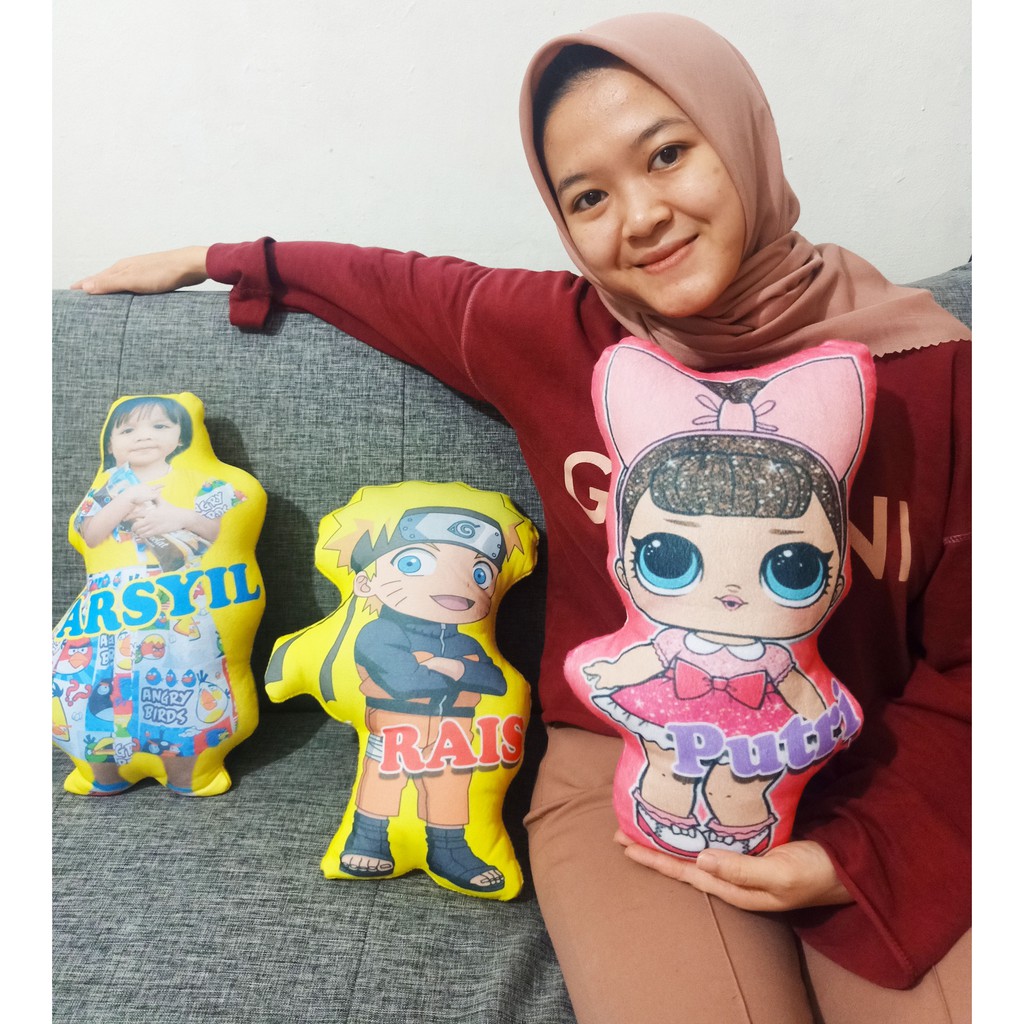 Bantal Foto Custom Karakter