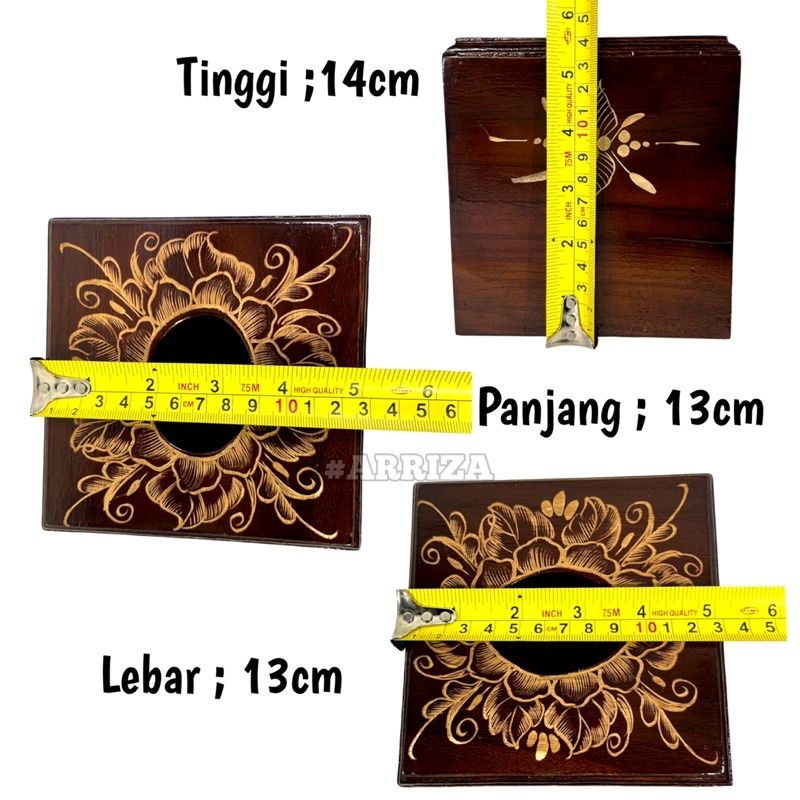 TEMPAT TISU / TISSUE BOX / KOTAK TISU / TEMPAT TISSU GULUNG DARI KAYU JATI ASLI