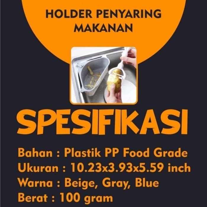 BAROKAH GAMIS MAGIC WASHER Holder Penyaring Makanan Alat cuci piring sink 2 in 1