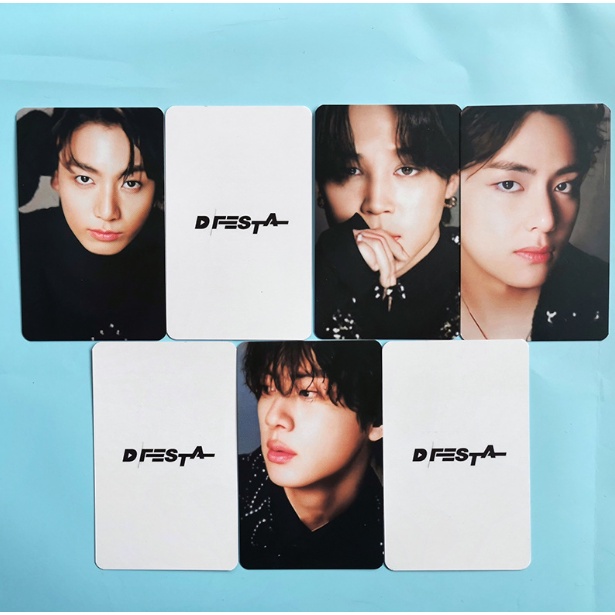 7pcs / set Kartu Lomo Foto BTS D 'Festa SUGA JiMin V RM Jin J-Hope Jung Kook