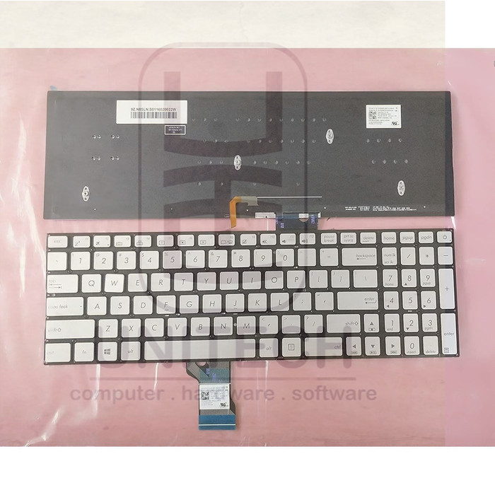 Keyboard Asus GL552 GL552JX GL552V GL552VL GL552VW Backlite - Silver