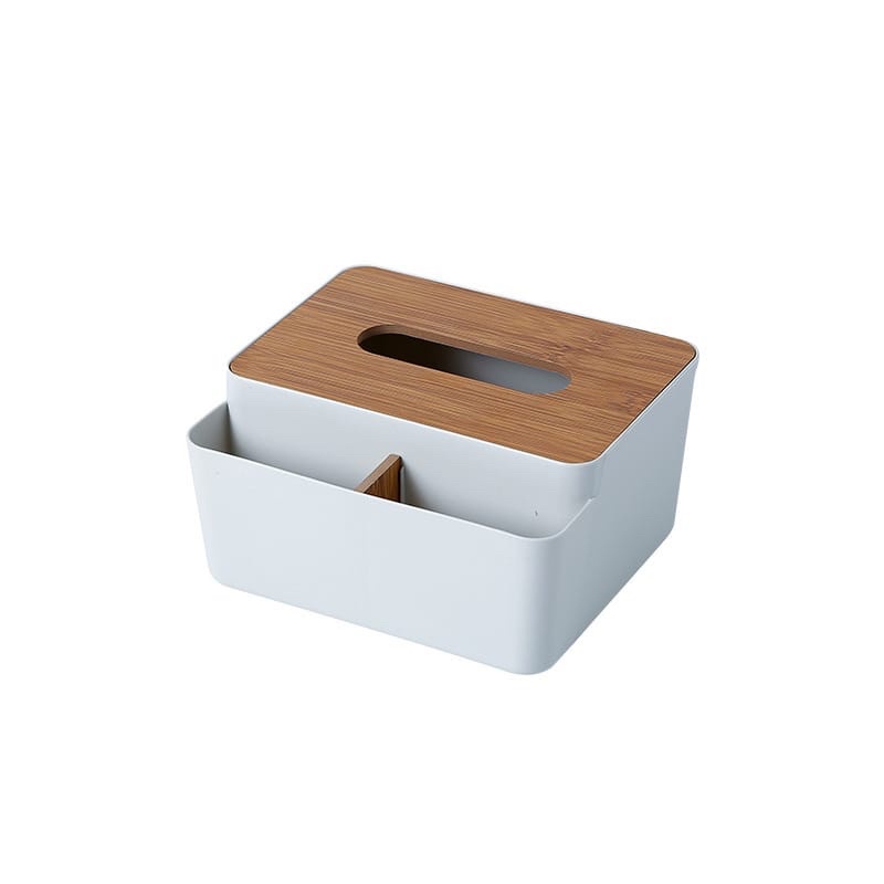 Kotak Tissue Tisu Tisue Box Nordic Aesthetic Modern Kayu dengan Storage Box Multifungsi Terbaru Scandinavian Style Minimalis