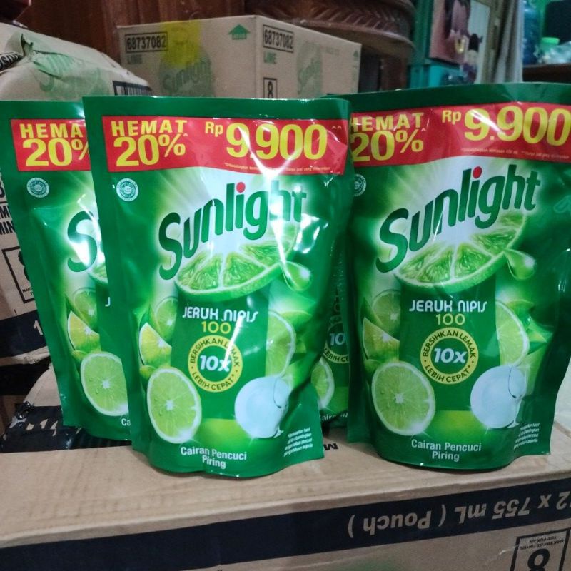 Sunlight Sabun Cuci Piring 460ml 650ml Jeruk Nipis