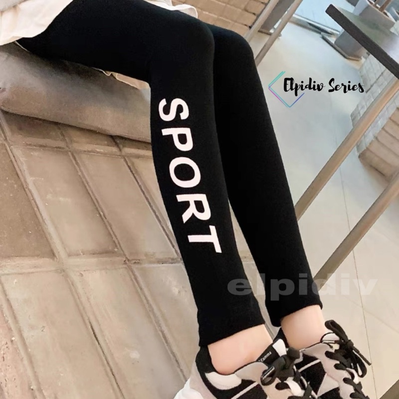 Elpidiv - Legging Soft Rayon Katun SPORT LDF-001 (M,L,XL,XXL,XXXL)