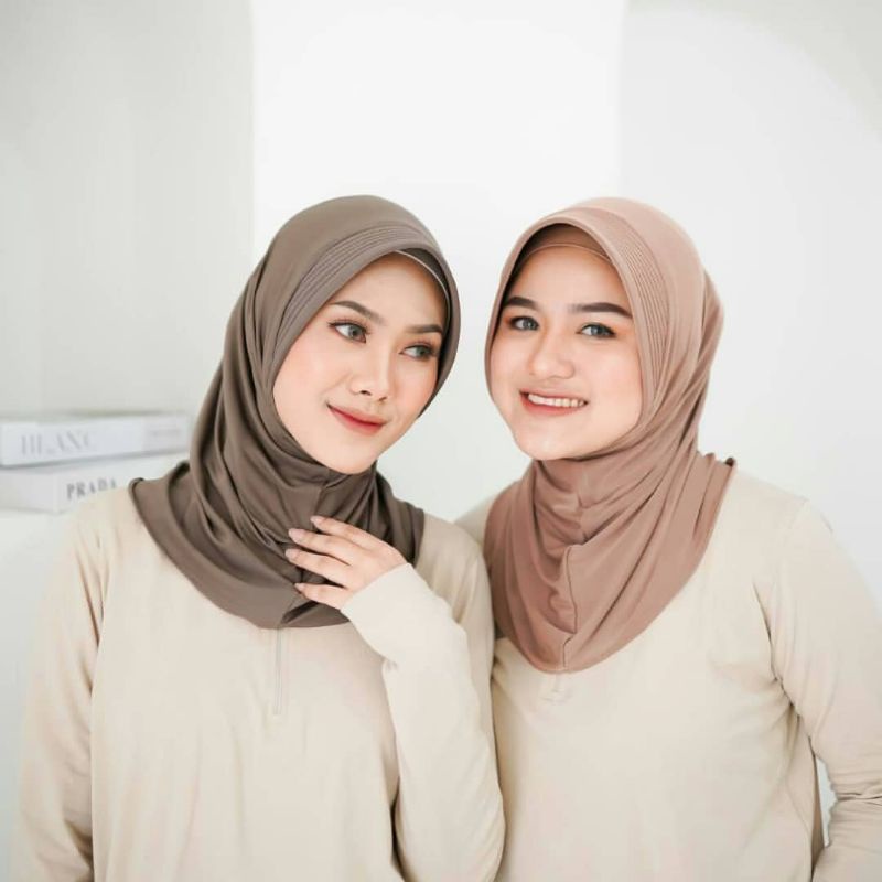 Hijab Instant Bergo Alea Sport Olahraga Pendek Jersey Murah