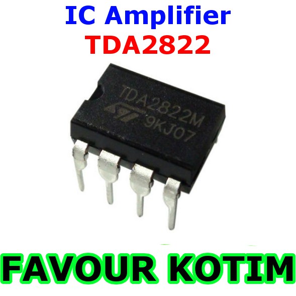 IC TDA2822M TDA2822 TDA 2822 DUAL LOW VOLTAGE POWER AMPLIFIER FVKOTIM