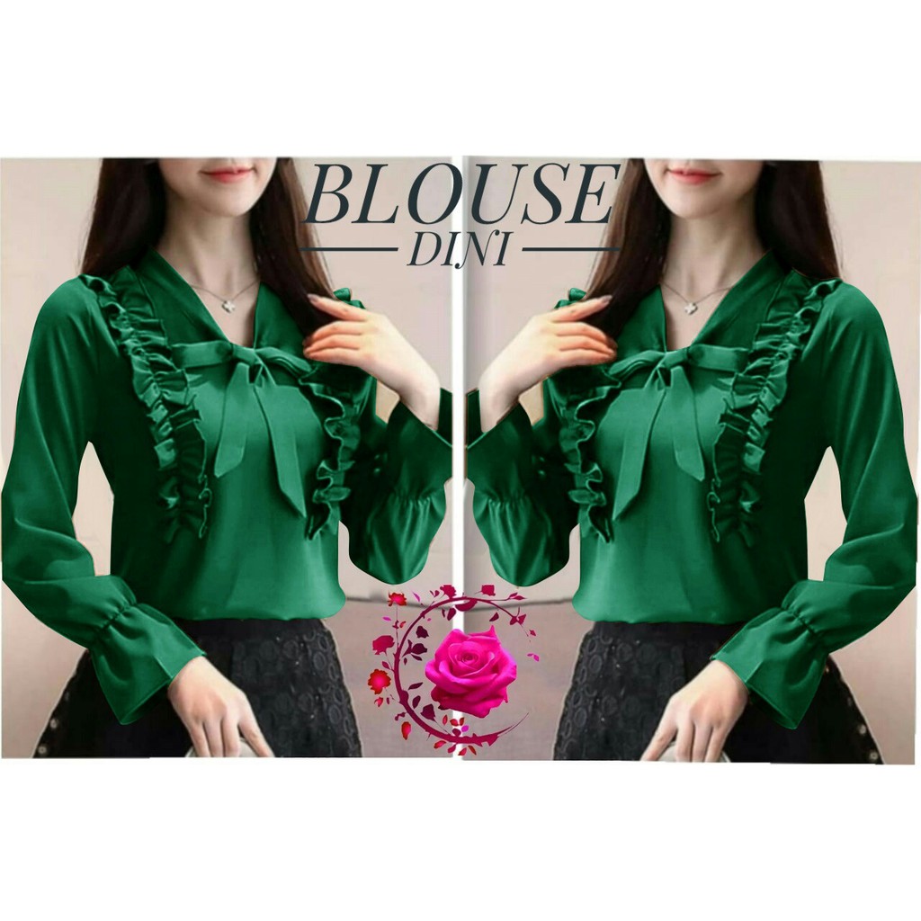 INDOBEST BLOUSE DINI / ATASAN FASHION WANITA / BAJU PESTA LENGAN PANJANG PARTY