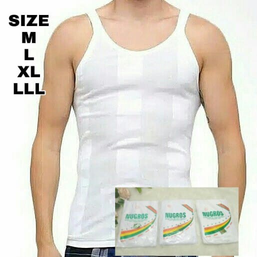 3PCS KAOS SINGLET - SINGLET PRIA - KAOS DALAM PRIA