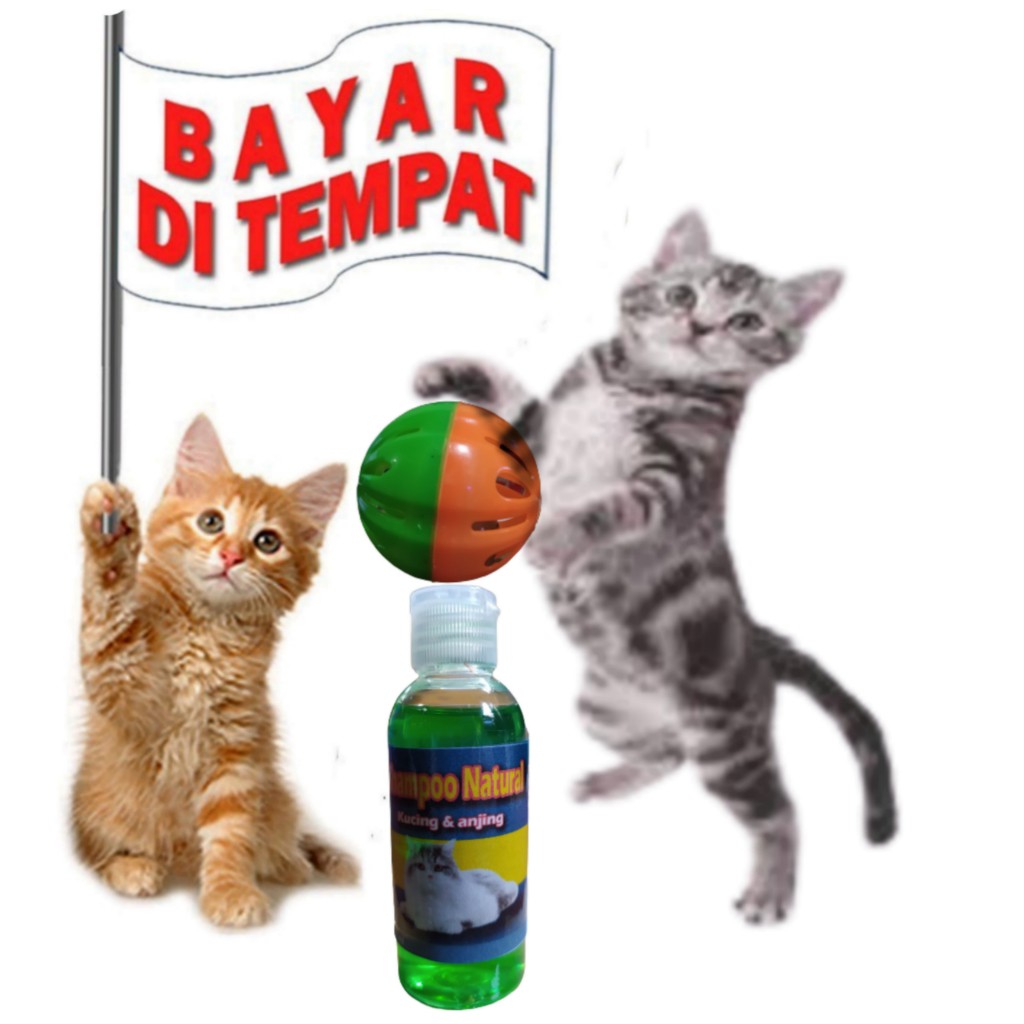 SATU PAKET SHAMPOO NATURAL BOLA KRINCING BESAR KUCING ANJING KELINCI