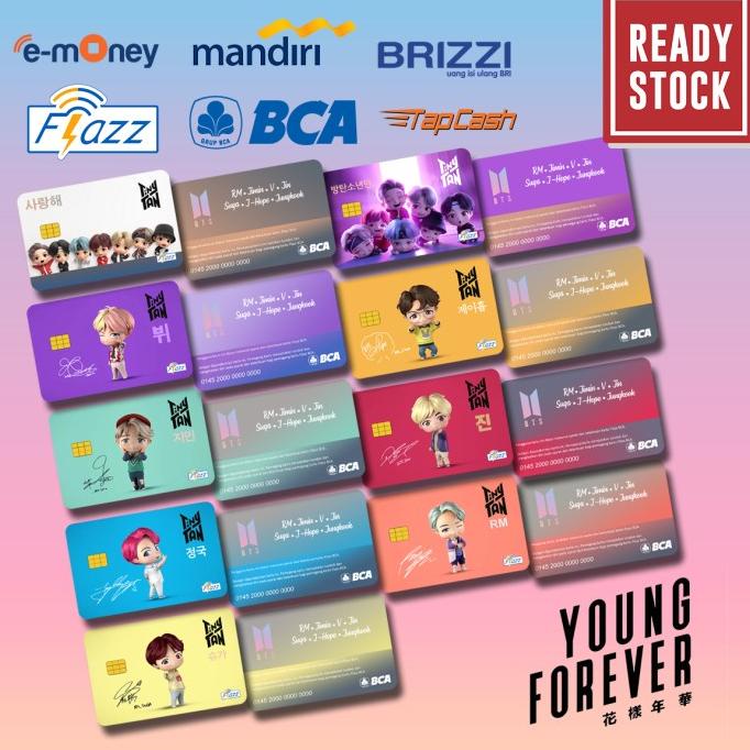 Emoney mandiri flazz bca gen 2 brizzi tap cash custom BTS ARMY EDITION