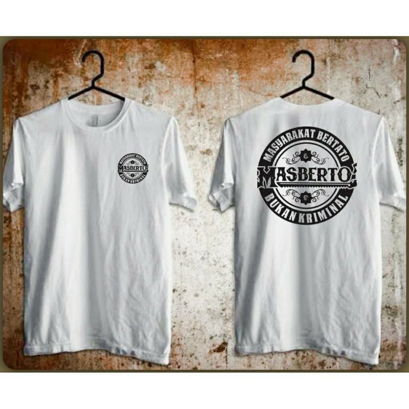 Fourfashion Kaos Pria Kaos Distro MASBERTO White FN240