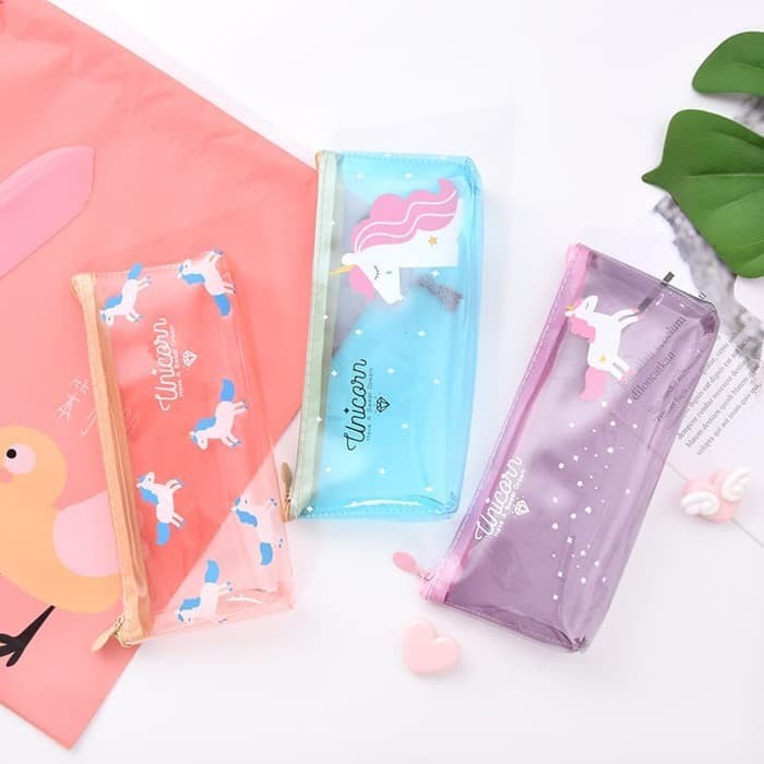 

Toys - Tempat Pensil Model Unicorn Lucu / Pencil Box Unik