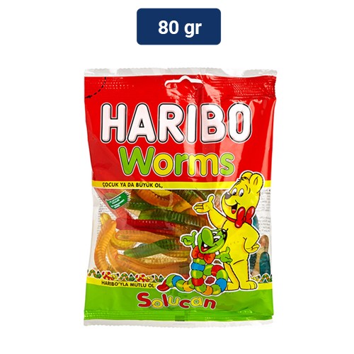 

Haribo Permen Worms 80 gr