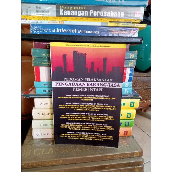 Jual ORI BUKU PEDOMAN PELAKSANAAN PENGADAAN BARANG /JASA PEMERINTAH ...