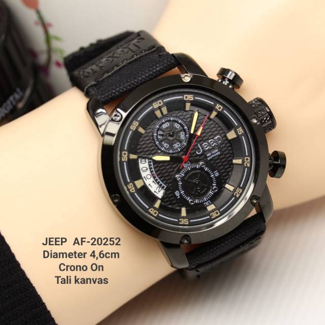 Jam Tangan Pria Sporty Jeep Kanvas