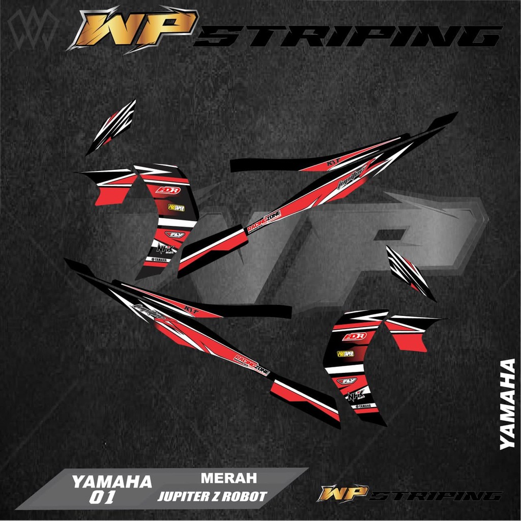 STRIPING JUPITER Z ROBOT 2010 - STIKER VARIASI LIST SKOTLET YAMAHA JUPITER Z ROBOT - 01