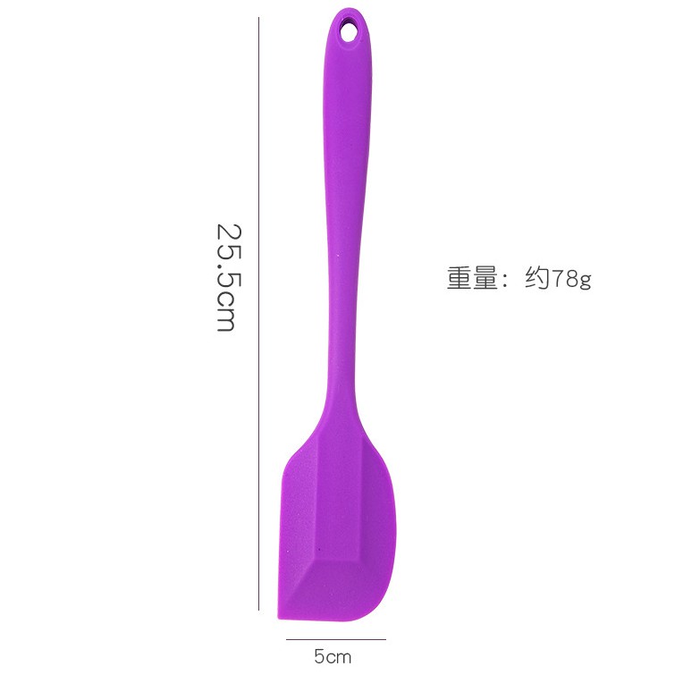 Ukuran Besar - Spatula Scraper Silikon Tahan Panas Anti Lengket Bahan Food Grade 25.5x5cm