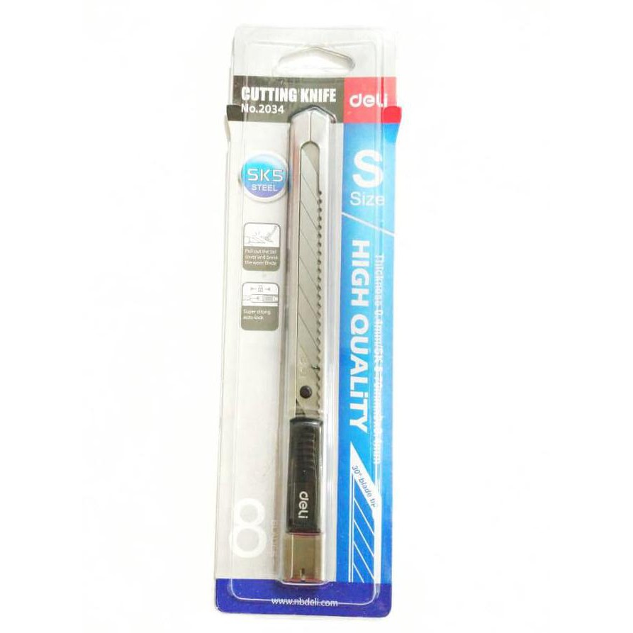 

Cutter/ Pisau Kater Deli Dengan Sudut Blade 30 Akurat Kualitas Bagus Best Seller