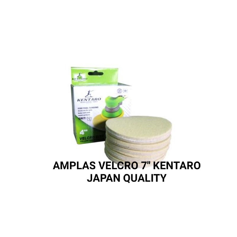 Amplas bulat Velcro 7&quot; kentaro Japan quality