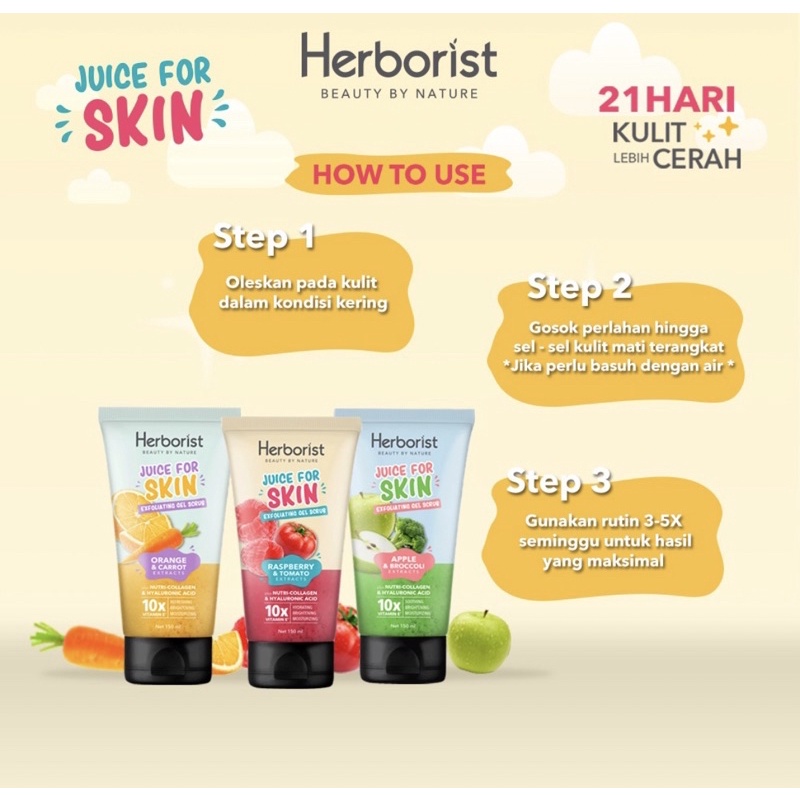 HERBORIST Juice For Skin Exfoliating Gel Scrub 150ml