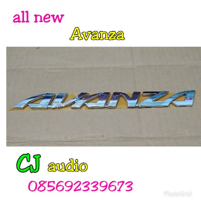 Logo emblem tulisan all new Avanza Veloz